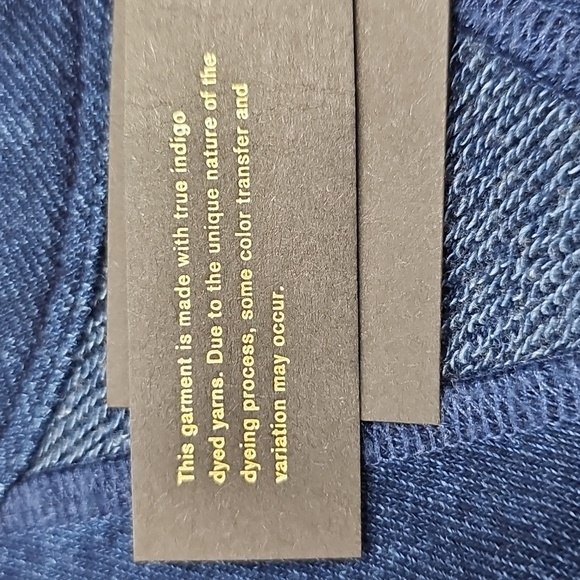 Rag & Bone Terry Sweatshirt, Heathered Indigo Blue, Size Medium, NEW - Picture 7 of 12